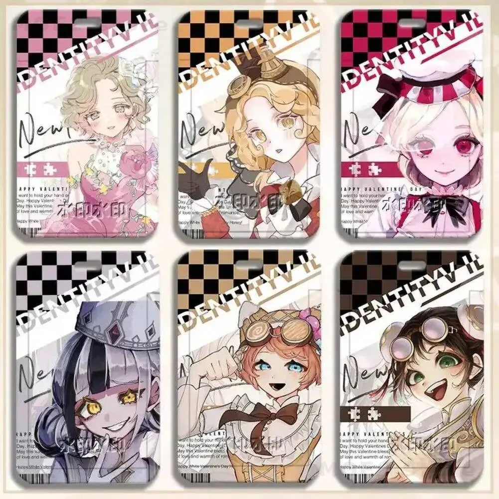 V Identity Lisa Beck Joseph Desaulniers Clown Eli Clark Holder with Keychain Anime Key Chain Hang Rope Key Rings Japanese Gift