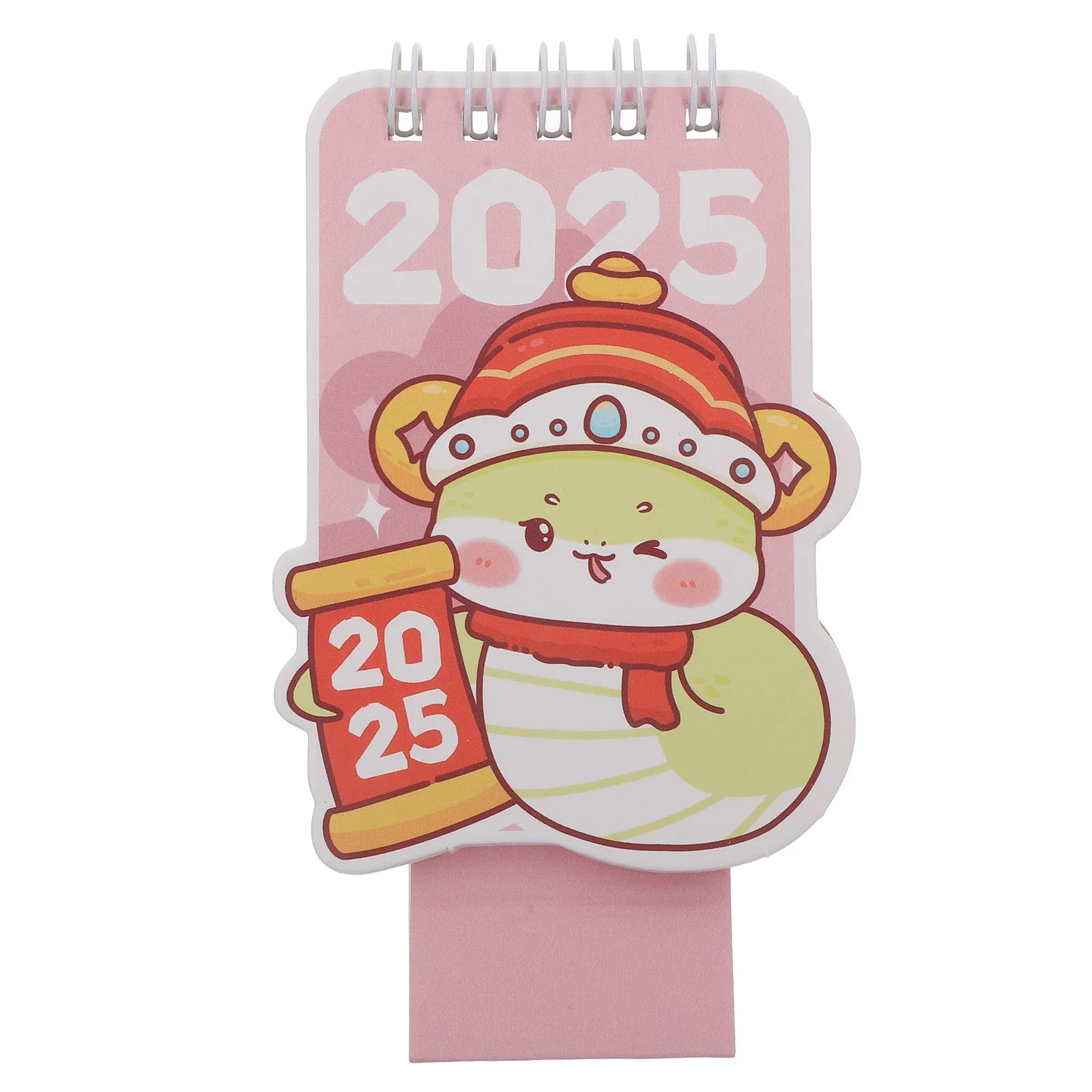 Decorative Desk Calendar 2025 Mini Standing Calendar for Office Desk Home Dorm Classroom Simple Clear Layout Writeable Daily Use