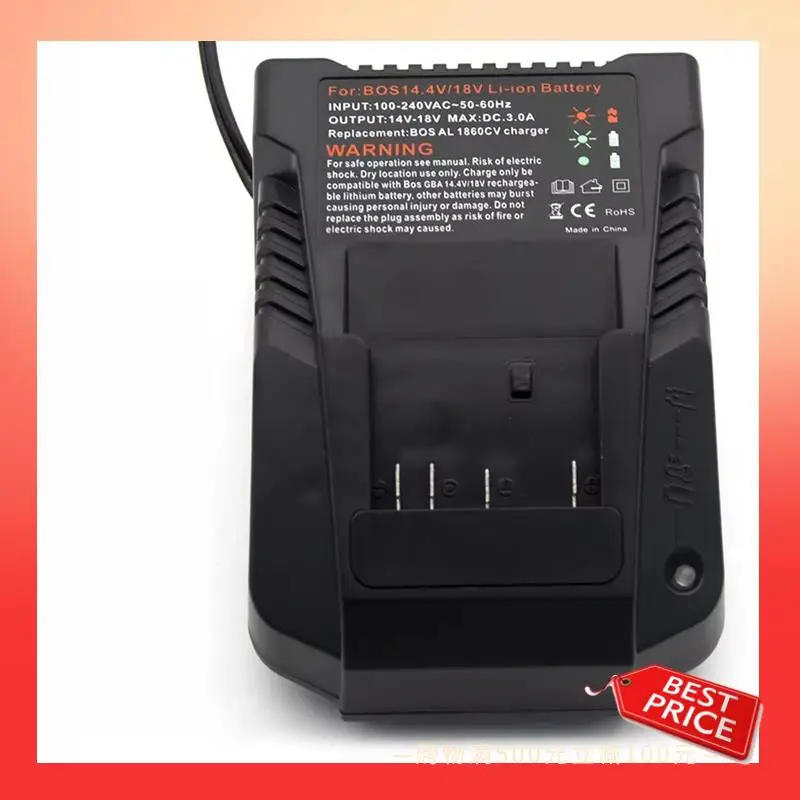 ABNR 18V 14.4V Lithium Battery Charger Charger Forbosch Forbat609 BAT609G BAT618 BAT618G BAT614 US Plug