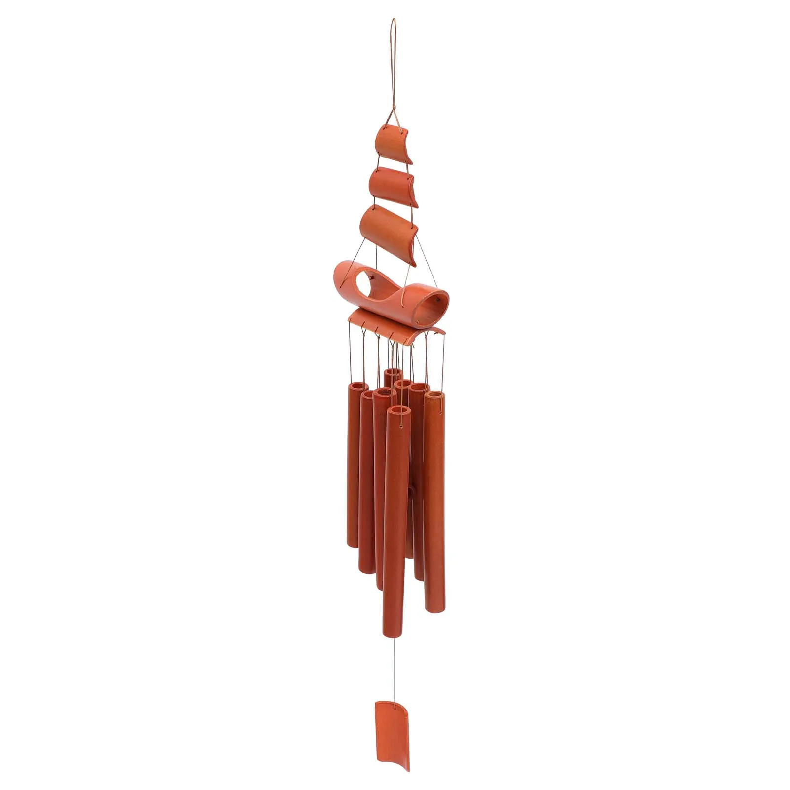 

Stylish Bamboo Wind Chime Hanging Decor for Garden Balcony Home Room Indoor Outdoor Fresh Atmosphere Pendant