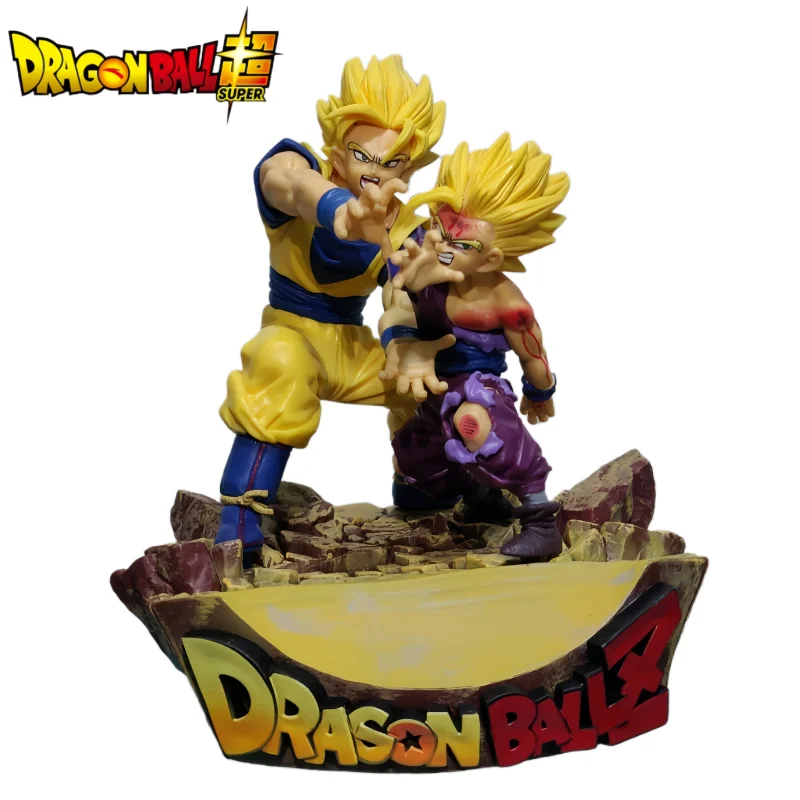Figuras de Dragon Ball Z Son Goku Gohan VS Cell de 16CM, estatua de Manga de Pvc, modelo de muñeca, escritorio, decoración coleccionable, juguetes, regalos