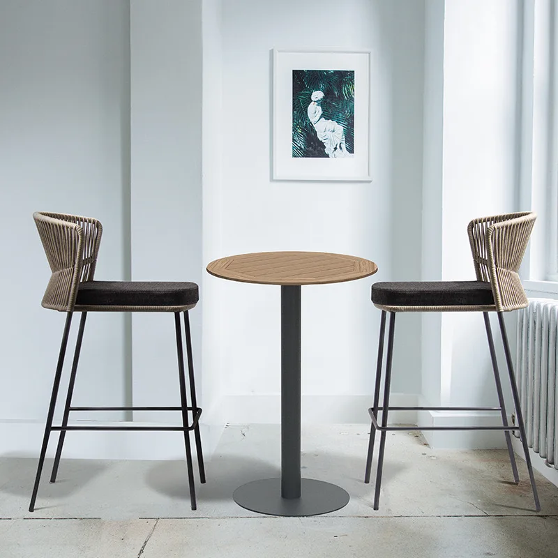 الشمال في الهواء الطلق بار الترفيه بار مقعد مرتفع الروطان مطعم مقهى كرسي بار