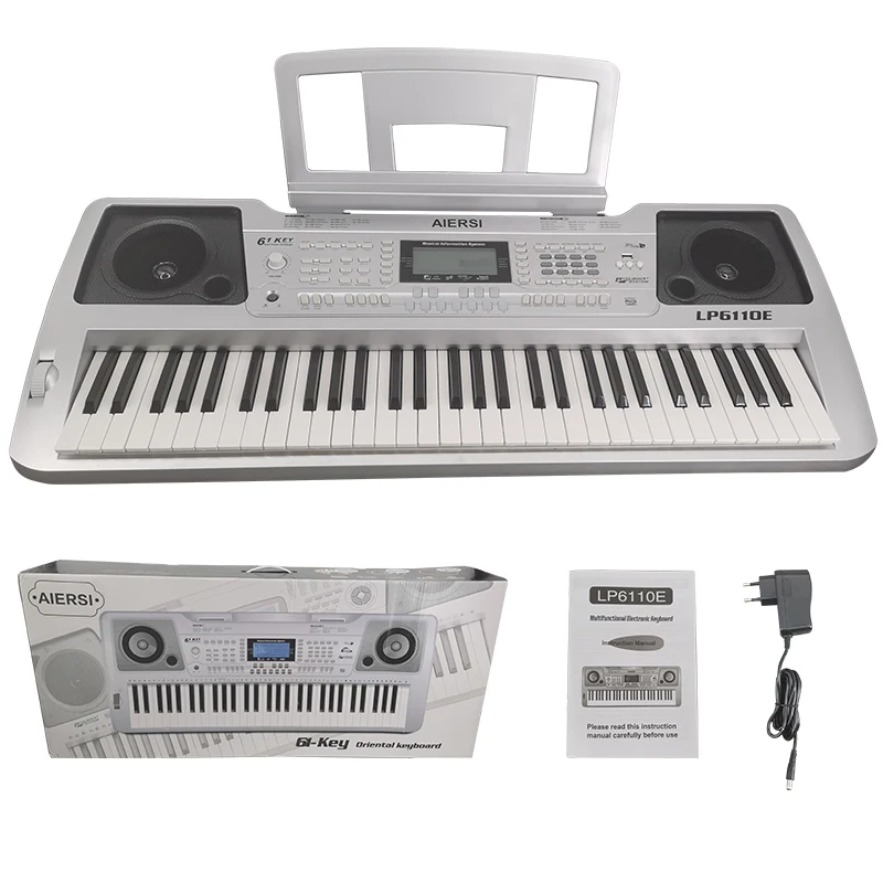 61 Keys Touch Responsive Digital Keyboard Multifunction Electronic Organ Music Instrument