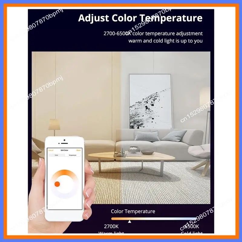 

BAAE WIFI Matter Smart Bulb 9W RGB E27 Светодиодная лампа APP Control DIY Лампа для умного дома Голосовое управление для Homekit Google Home Alexa Dura