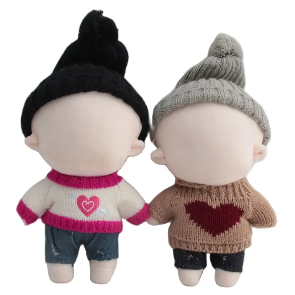 

Fashion Style Doll Clothes for 20cm Idol Dolls Accessories Plush Doll's Clothing Sweater Stuffed Toy Dolls Outfit for Korea Doll