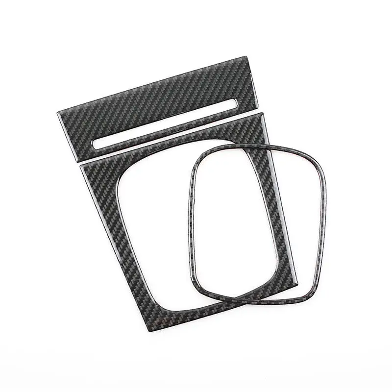 Car Soft Carbon Fiber Accessories Gear Shift Panel Trim Cover For Audi A3 S3 8P 2006 2007