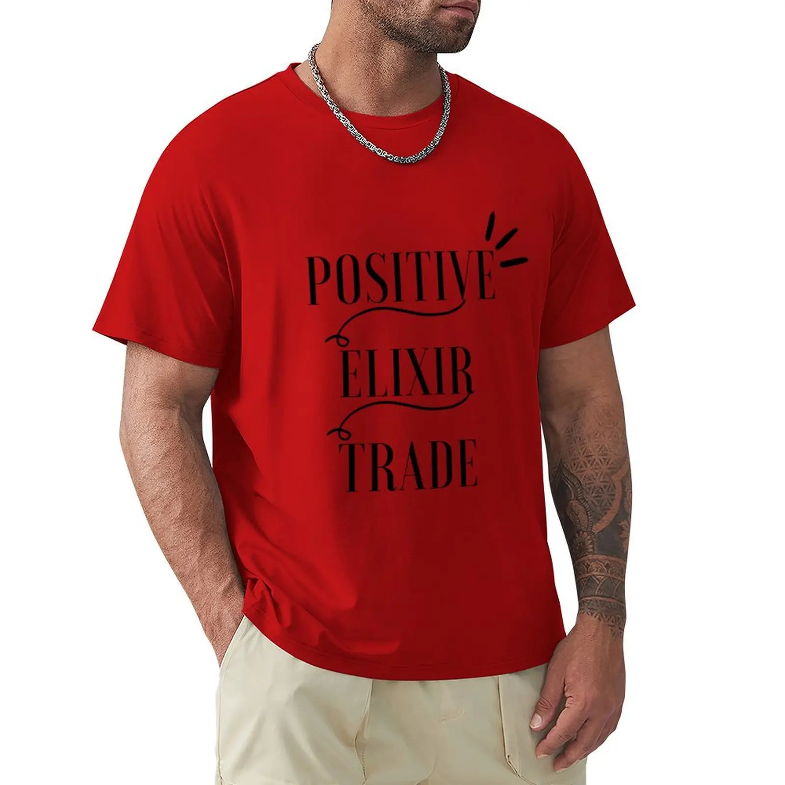 

positive elixir trade T-Shirt tops funnys quick-drying mens graphic t-shirts anime