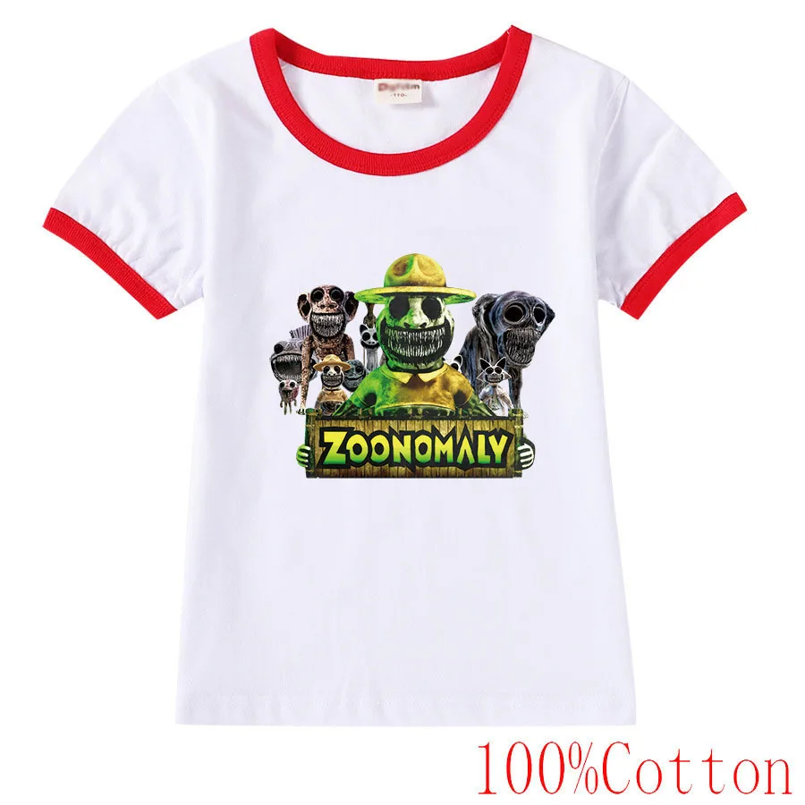 Game ZOONOMALY Clothes Kids Cube Game T-shirt Teenager Boys Summer Short Sleeve Tops Baby Girls Cotton Tshirt Children Clothing