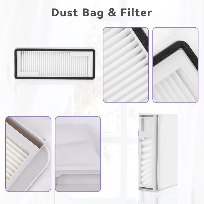 YCOC-Replacement Accessories Kit For Narwal Freo X Ultra Robot Vacuums Main Side Brush Hepa Filter Mop Cloth