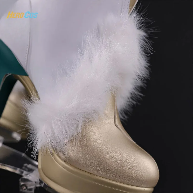 Genshin Impact Zibai Cosplay Shoes Footwear Halloween Party Costumes Accessory HERO Cos view 4