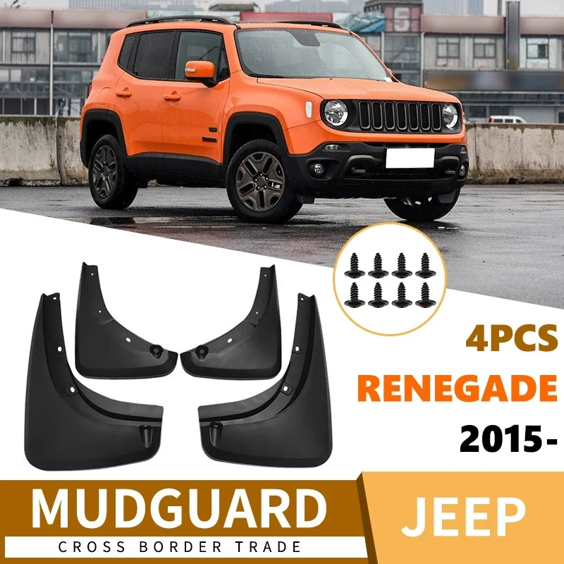 

For Jeep Renegade 2015-2025 Car Mud Flaps Splash Guard Mudguards Front Rear