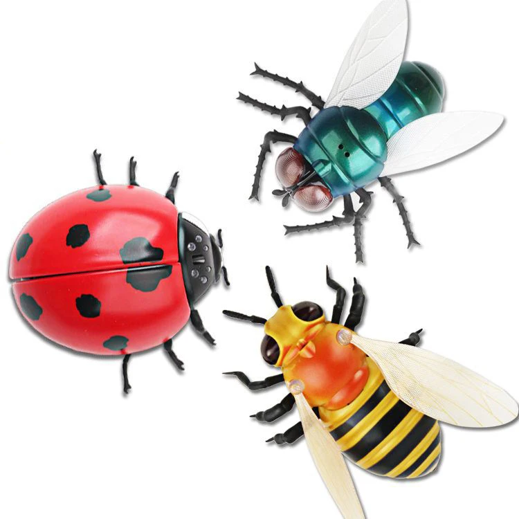 

Children Electric Toy Simulation Remote Control Flies Ladybugs Bees Novelty Funny Insect Infrared Remote Control Prank Scare Toy