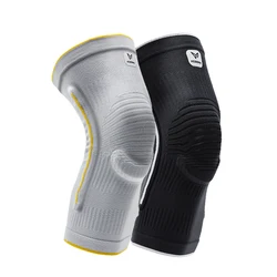 Veidoorn 1PC Knee Pads with Patella Medial Support Meniscus Silicone Compression Protection Sport Knee Braces Basketball Wear