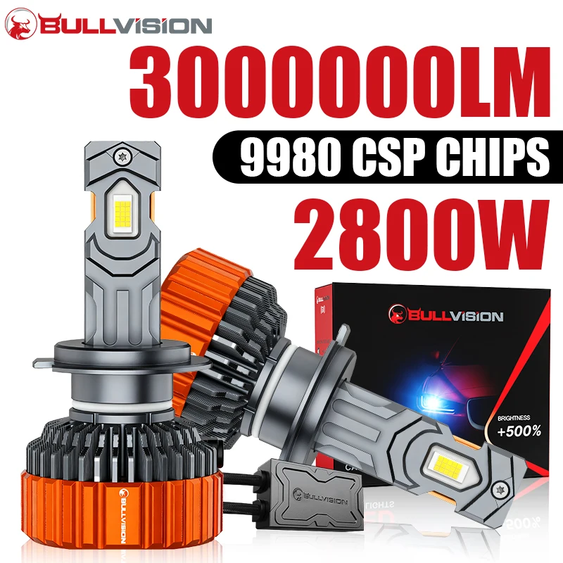 

Мощные автомобильные светодиодные фары 2800W G5 H7 H4 CANBUS H1 H8 H9 H11 9005 HB3 9006 HB4 9012 HIR2 3000000LM с двойной медной трубкой и 9980 CSP