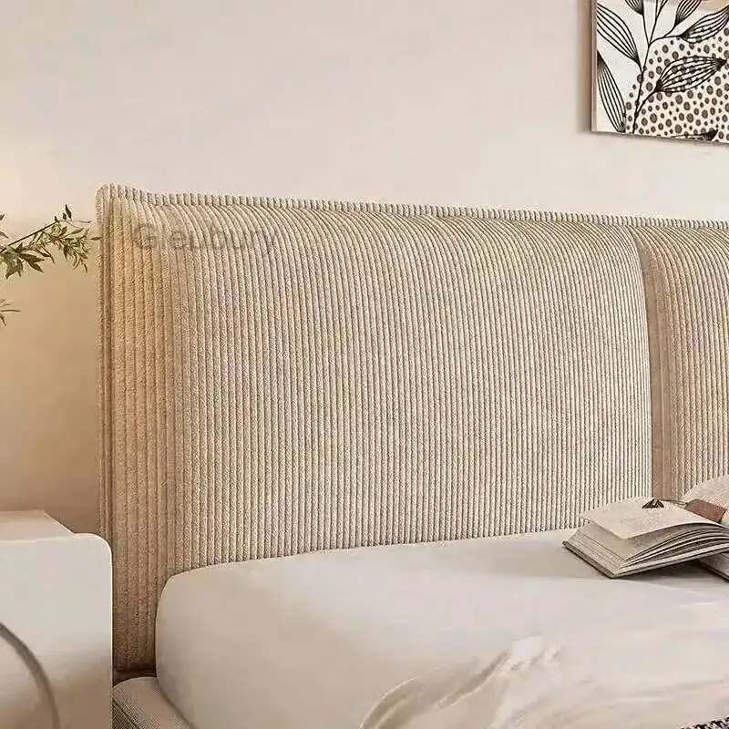 European Headboards Home Soft Bedroom Corduroy Backrest New Bed Stylish Multifunctional Headboards Furniture for Bedroom ZZ