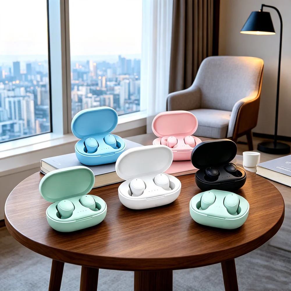 TWS Wireless Headphones Bluetooth Earbuds Luxury Bluetooth Headphones Use Premium Protein Leather and Aerospace-grade Aluminum