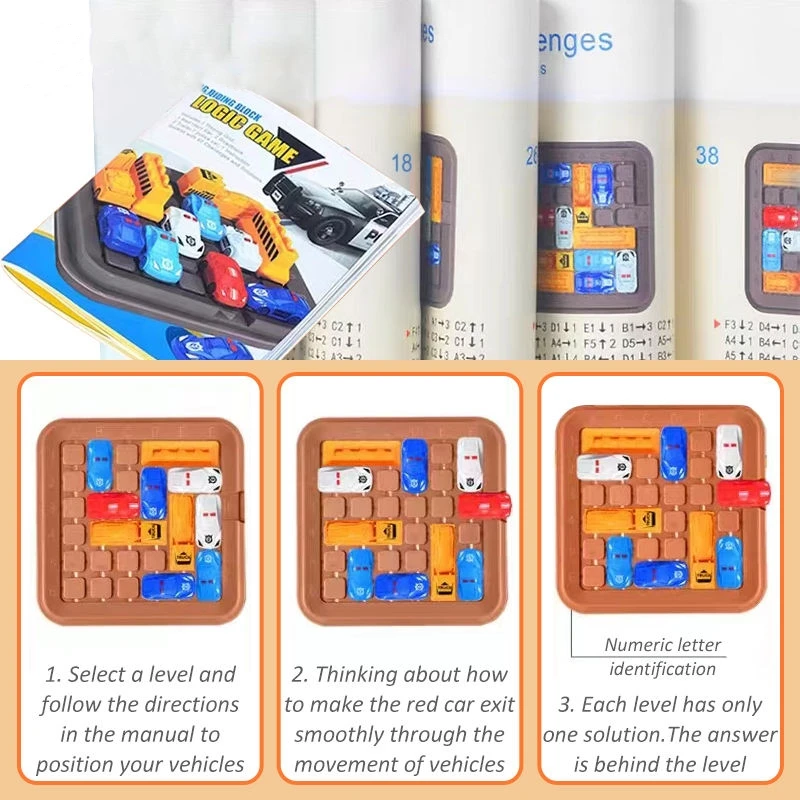 ألعاب لوحة سيارة لنقل الكرتون للأطفال ، أدوات تدريب التفكير ، طاولة حفلات تفاعلية للأسرة ، لعبة التحدي ، ألعاب للأطفال