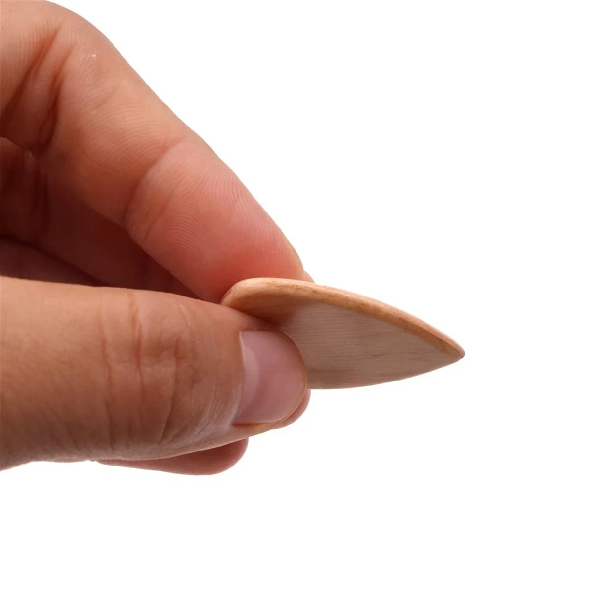 Miwayer 1Pc 2mm Solid Wooden Guitar Pick, Premium Wood Plectrum for Acoustic Electric and Bass Guitar Playing - view 2