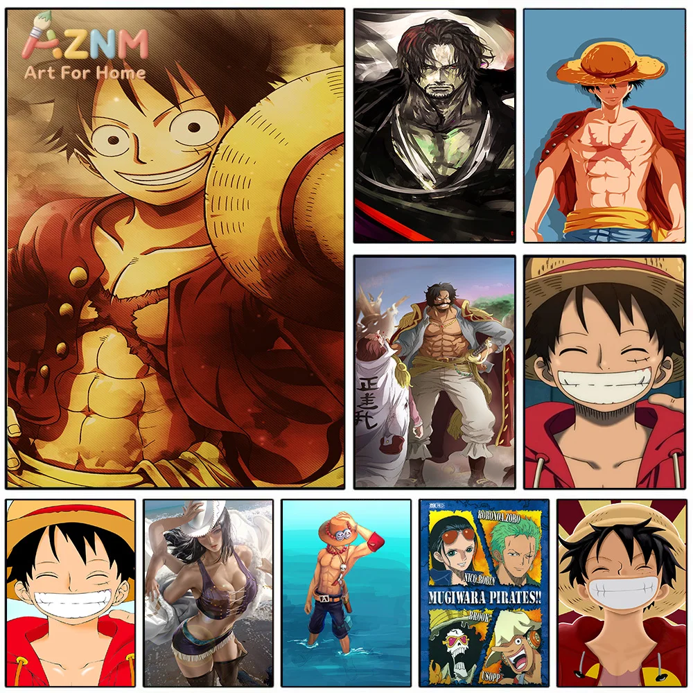 One Piece Straw Hat - AZNM - Impresión artística en lienzo