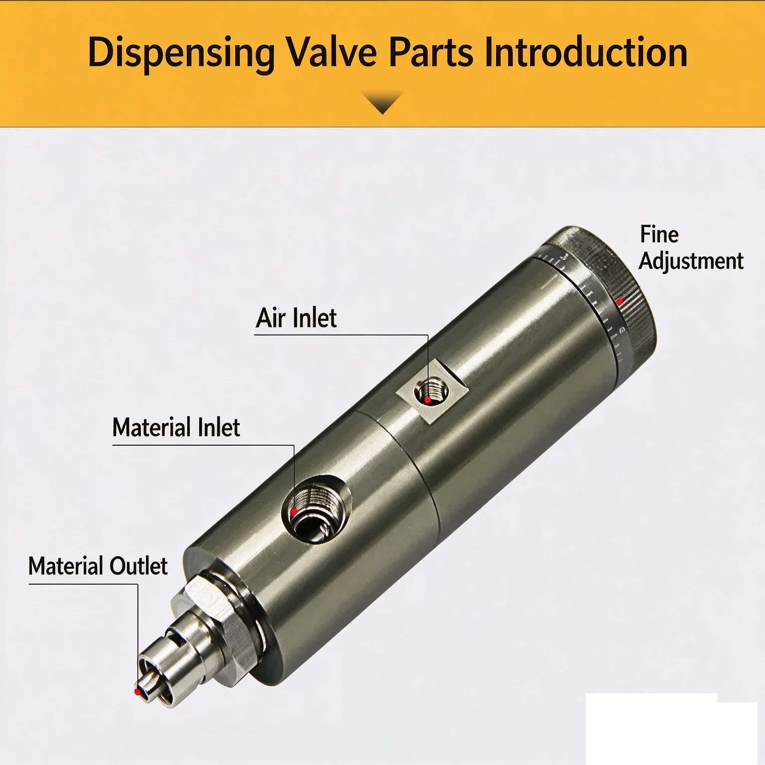 SY25 Double Acting Thimble Dispensing Valve Precision Small Flow Dispensing Valve Low Viscosity Single Liquid Dispensing Valve G