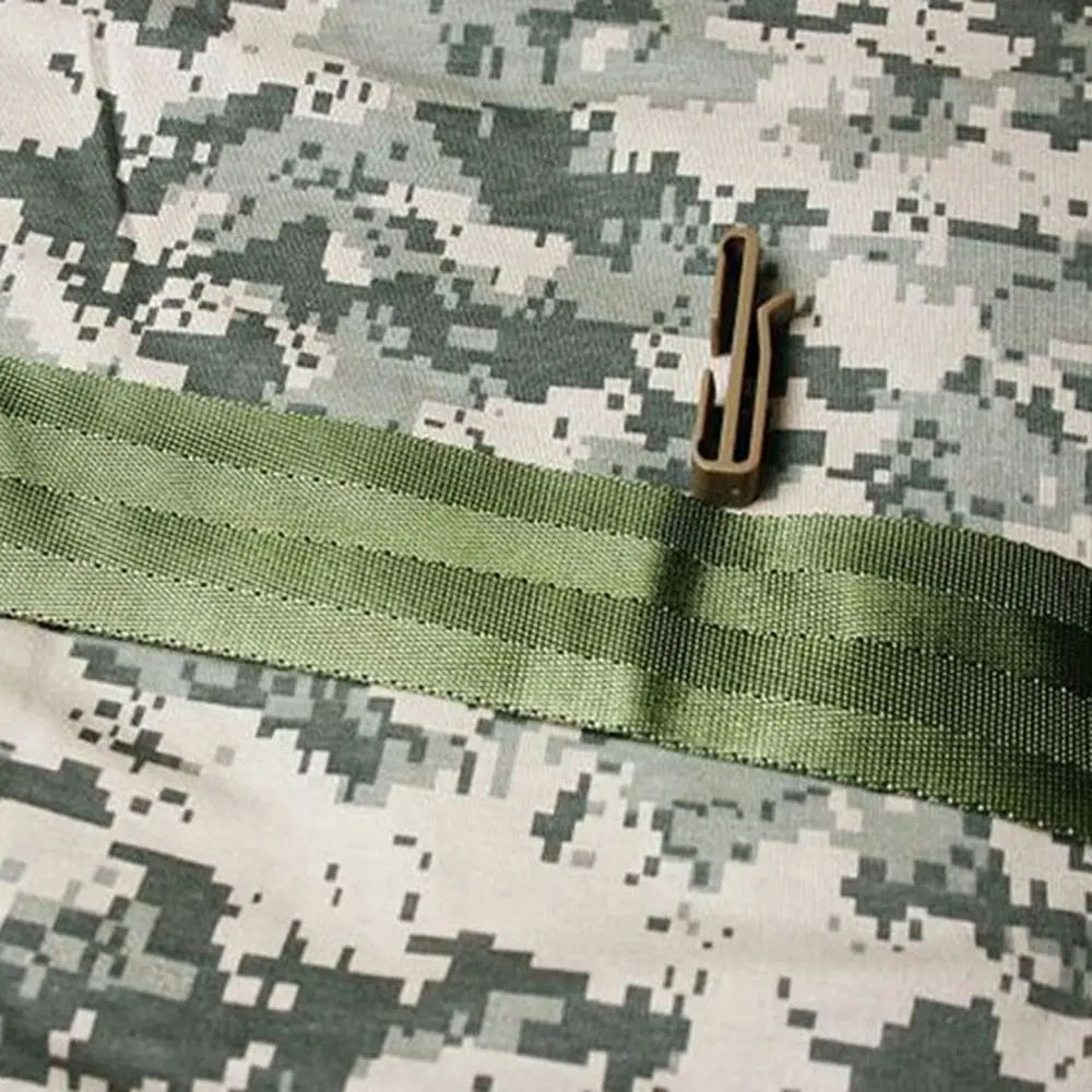 5pcs Hot Outdoor Attach Bag Strap Accessories Molle Webbing Buckle Adjust Keeper Belt end Clip Backpack Buckles