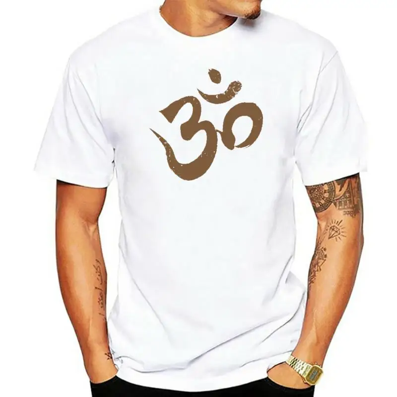 Yoga Budismo Meditação T-Shirt, Om Ohm Aum, Mandala Hindu sânscrito Zen, Zen Hindu