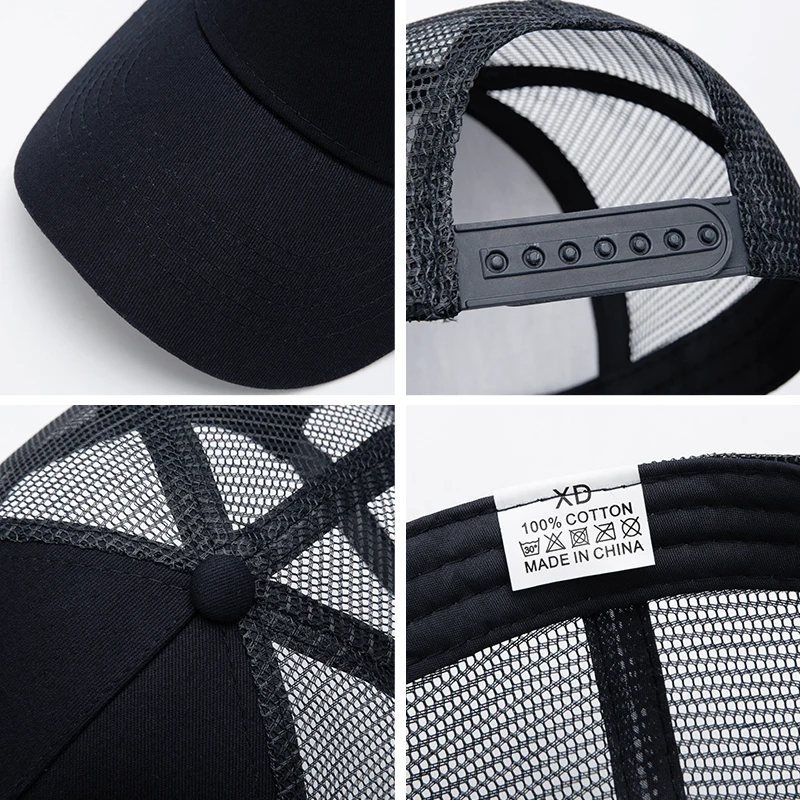 Printed Logo Personalized Gorras Baseball Caps For Man Casquette Men\'s Snapback Trucker Caps Hats Mesh Back Unisex In Bulk