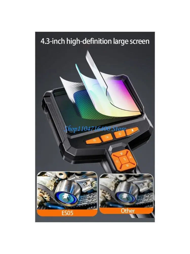y1gd Professional Portable 100W Pixel Industrial Endoscope IP67 Waterproof Design 5M Rigid Cord 1080P High Resolution Imaging
