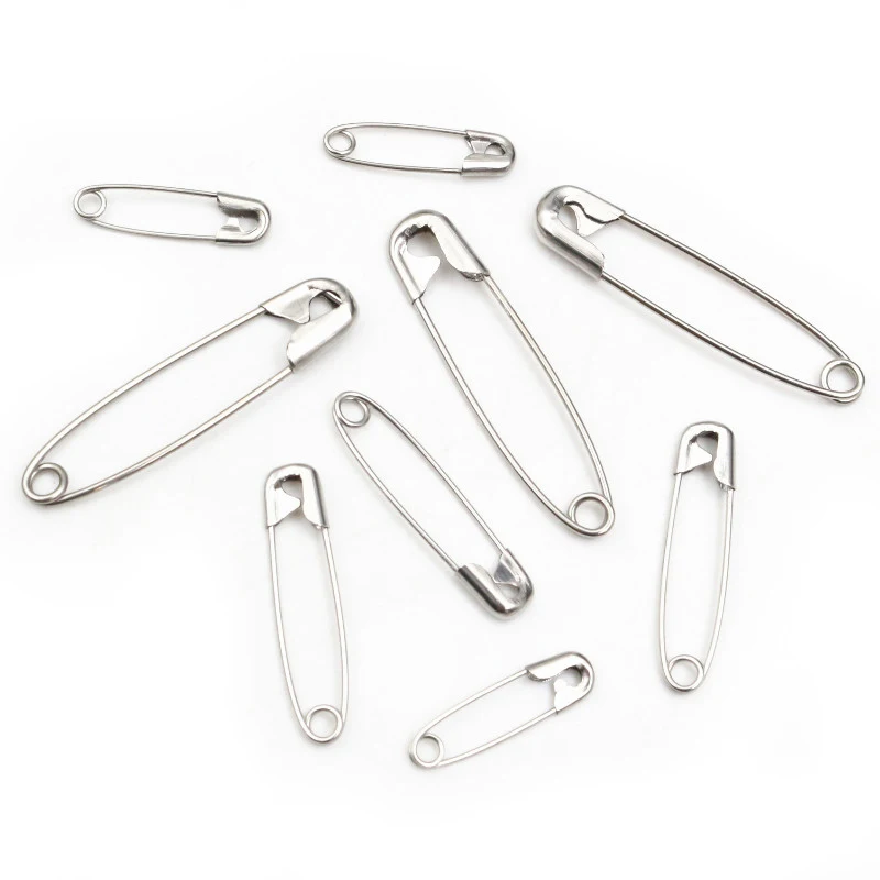 50pcs Stainles Steel Safety Pins Brooch Pins 20/28/38mm DIY Jewelry Pin for Jewelry Making Supplies Accessorie