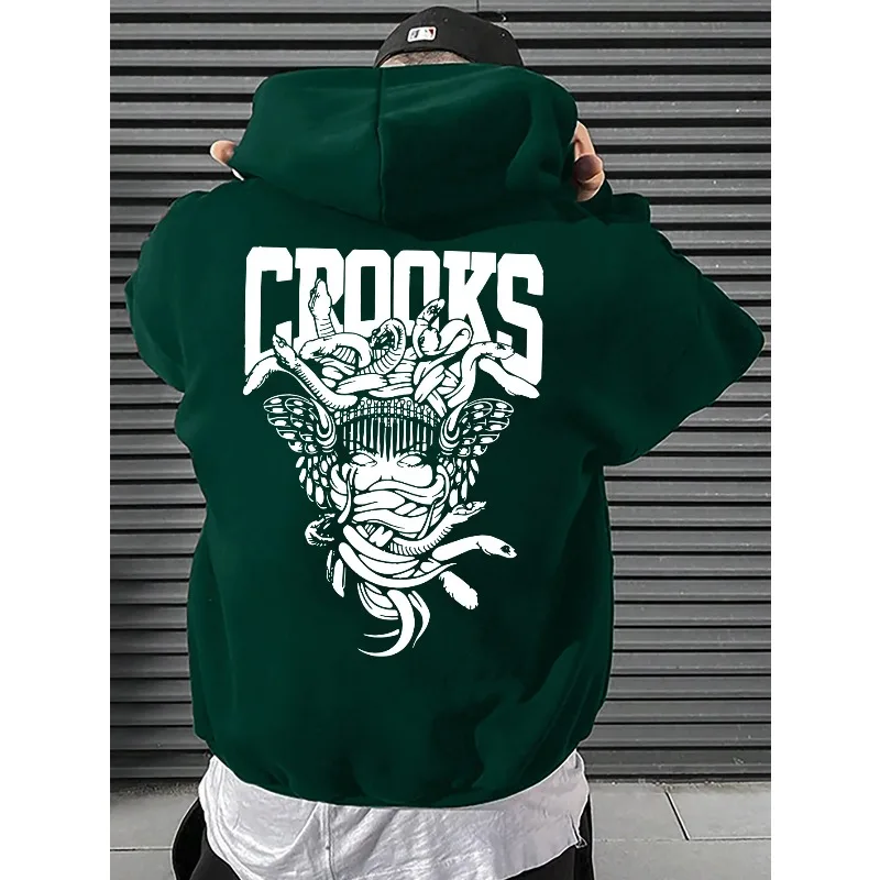 2025 هوديي رجالي بنمط هندسي ثلاثي الأبعاد مطبوع عصري مناسب كاجوال بقلنسوة متعدد الوظائف ملابس الشارع مريحة #4