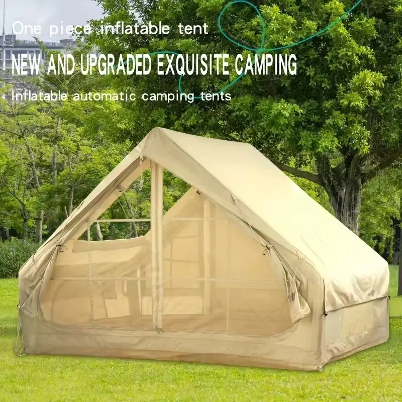 A family tents for sale camping winter air inflatable cabin house camping tent relief sanctuary heavy duty glamping air tent