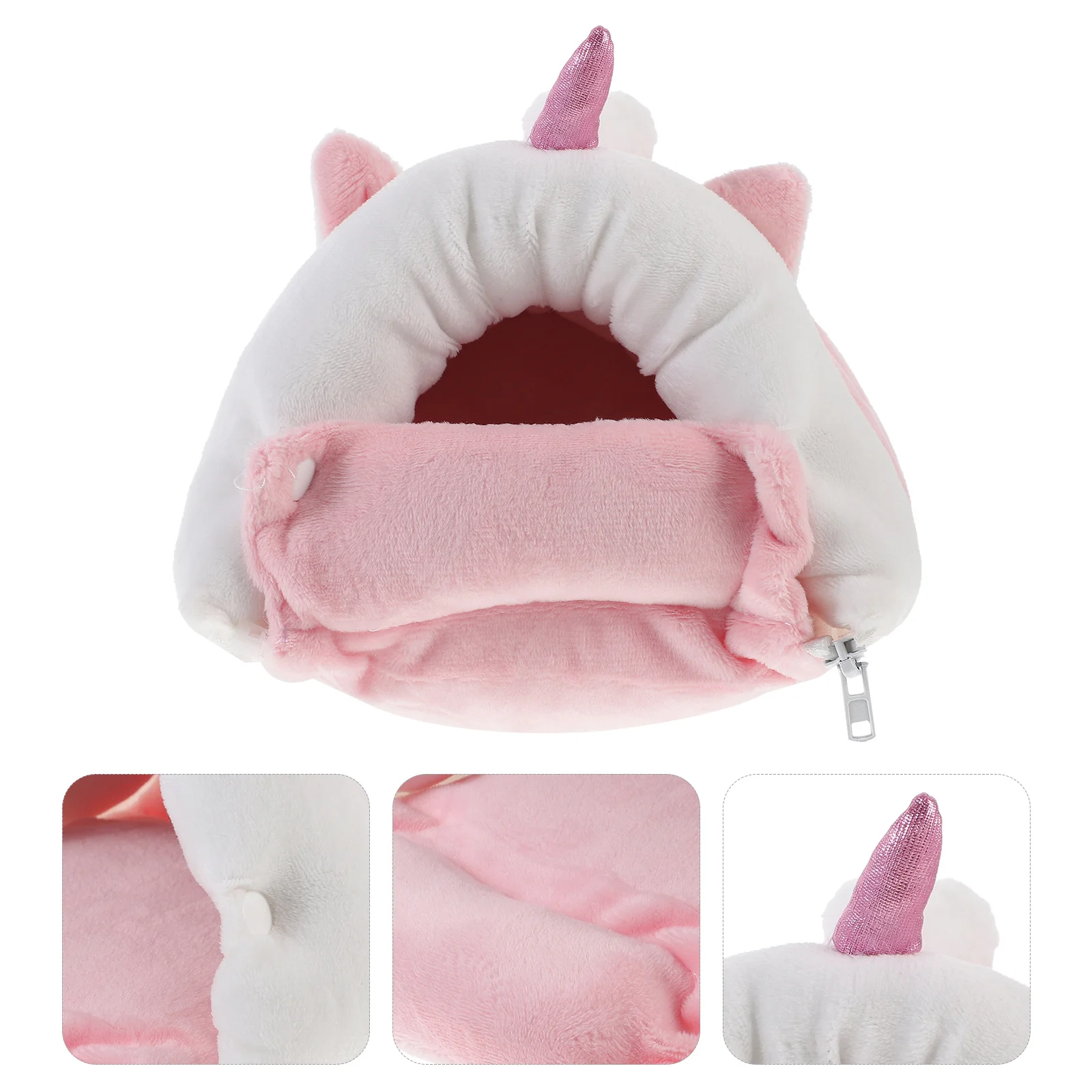 

Mini Hedgehog Cotton Nest For Hamster Warm Hideout House Portable Sleeping Bed Small Pet Winter Habitat Unicorn Decorative