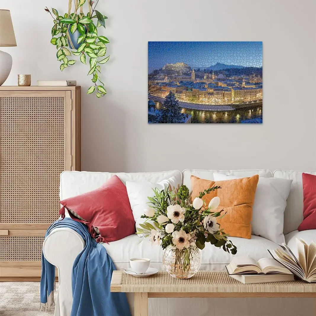 300/500/1000 pçs salzburg noite humor quebra-cabeça de madeira para gamer quarto sala estar decoração aniversário presente do feriado