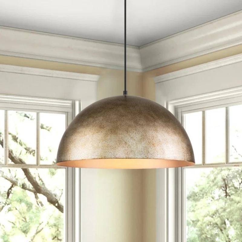 Retro restaurant chandelier simple atmosphere living room main light single head chandelier