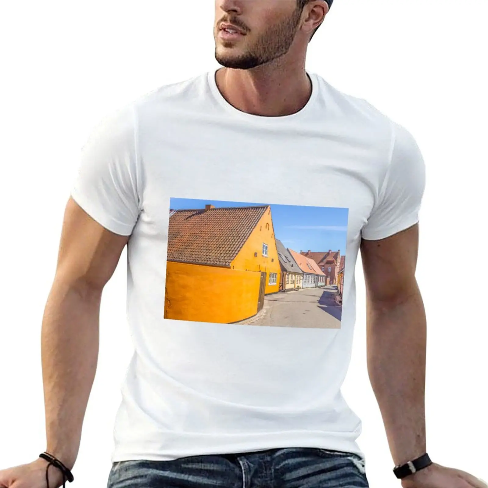 

Fairytale Town of Aero Island Marstal Denmark Historic T-Shirt t shirts for man cotton t shirt for man essential t shirt T-shirt
