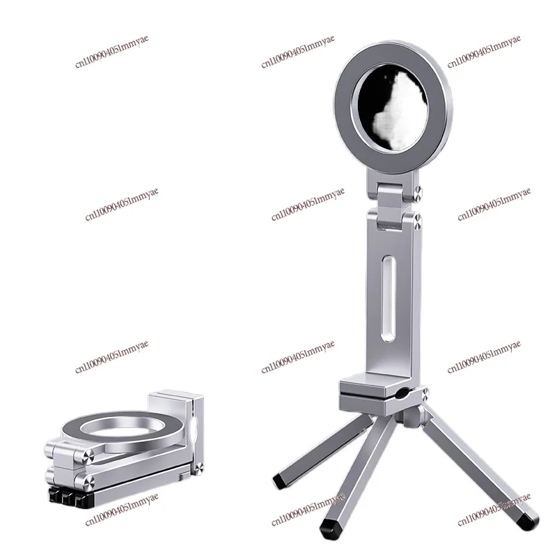 

Aluminum Alloy Mobile Phone Holder Magnetic Suction Rotating Folding Desktop Portable Overhead Tripod Selfie Stick Fixed Travel