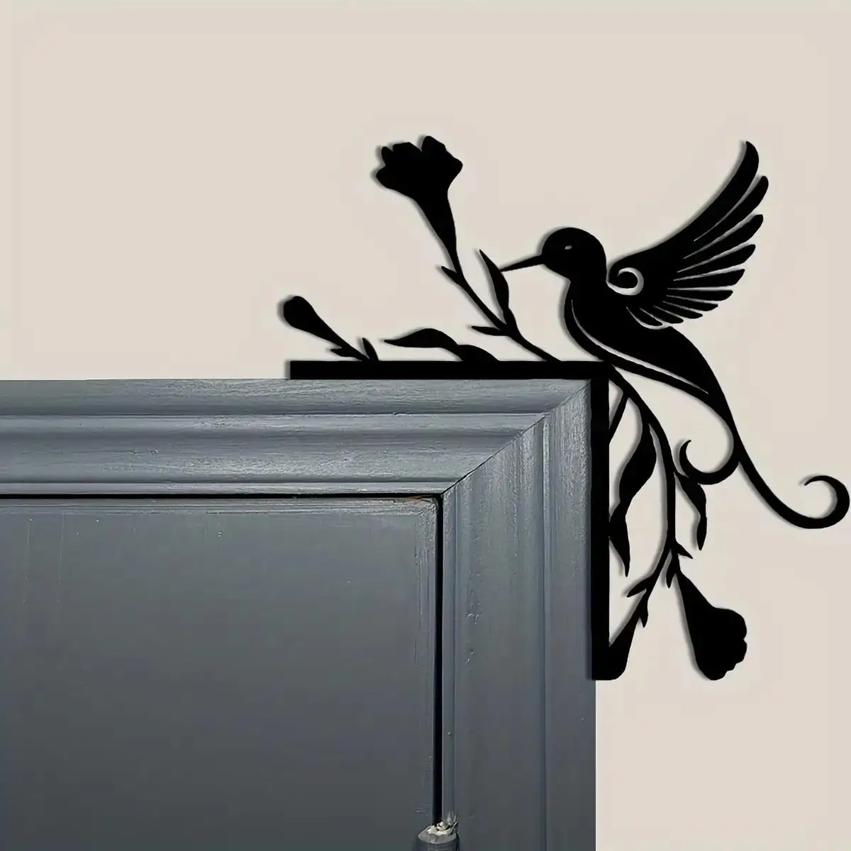

[2D Flat] 1pc Acrylic Wall Art Featuring a Hummingbird, a Hummingbird-Themed Door Ornament, Bird-Themed Door Decor, Home Corner Decoration, And a Top Decorative Item