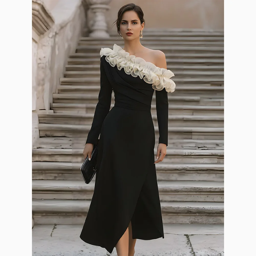 

Роскошные вечерние платья с цветочным принтом на одно плечо по индивидуальному заказу, элегантные платья для выпускного вечера для торжественных случаев, прямое платье для выпускного вечера длиной до щиколотки