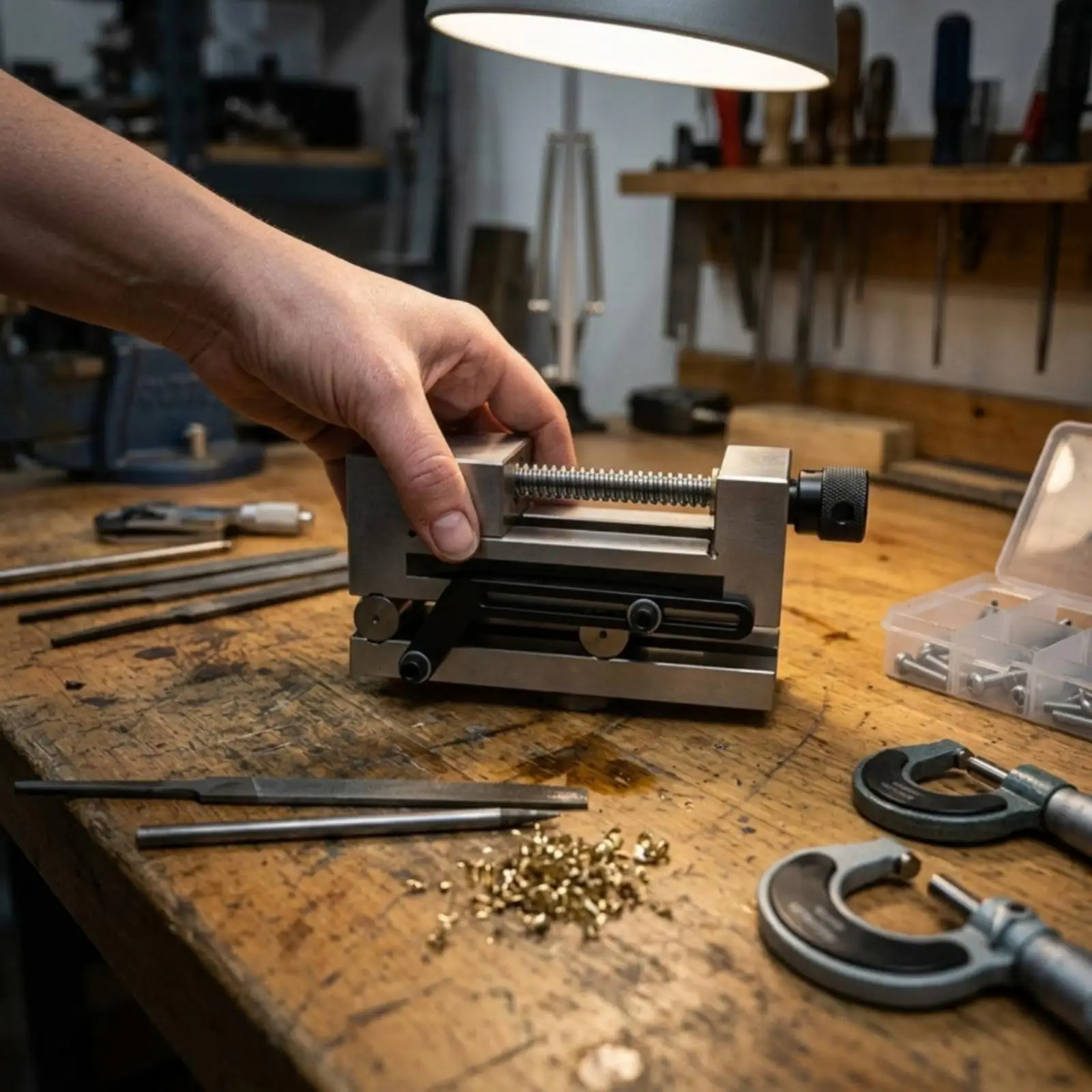 Precision Sine Swivel Vise 360-Degree Vice Heavy-Duty for Toolrooms, Toolmakers