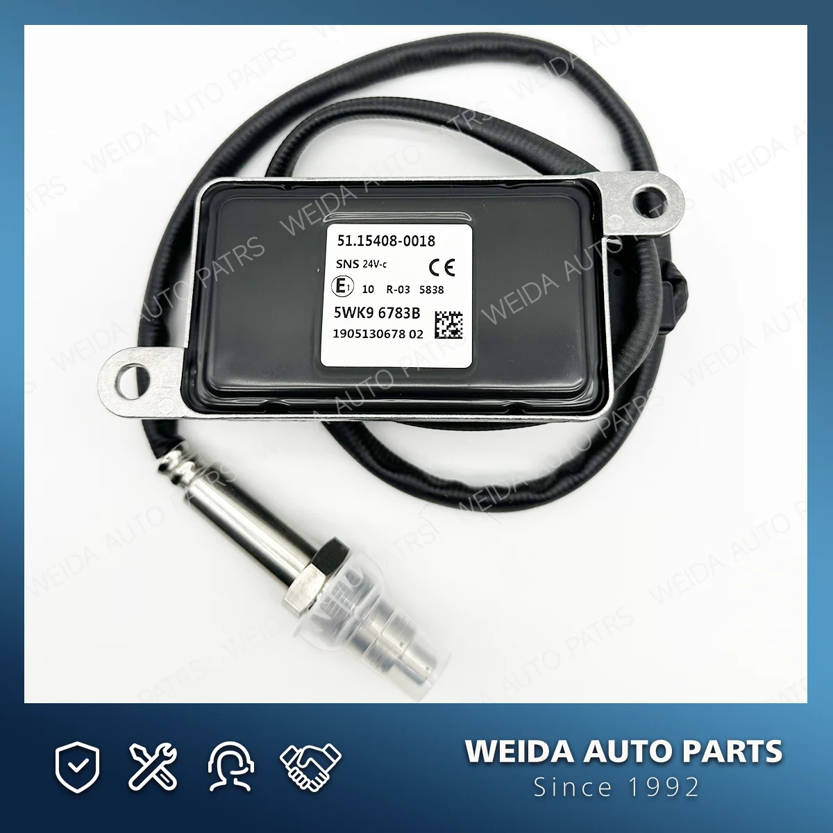 Hochwertige Chips Stickstoff Nox Sauerstoffsensor 5WK96783B für Man Euro6 Trucks 51.15408-0018 51154080018 für NGK-Sonde