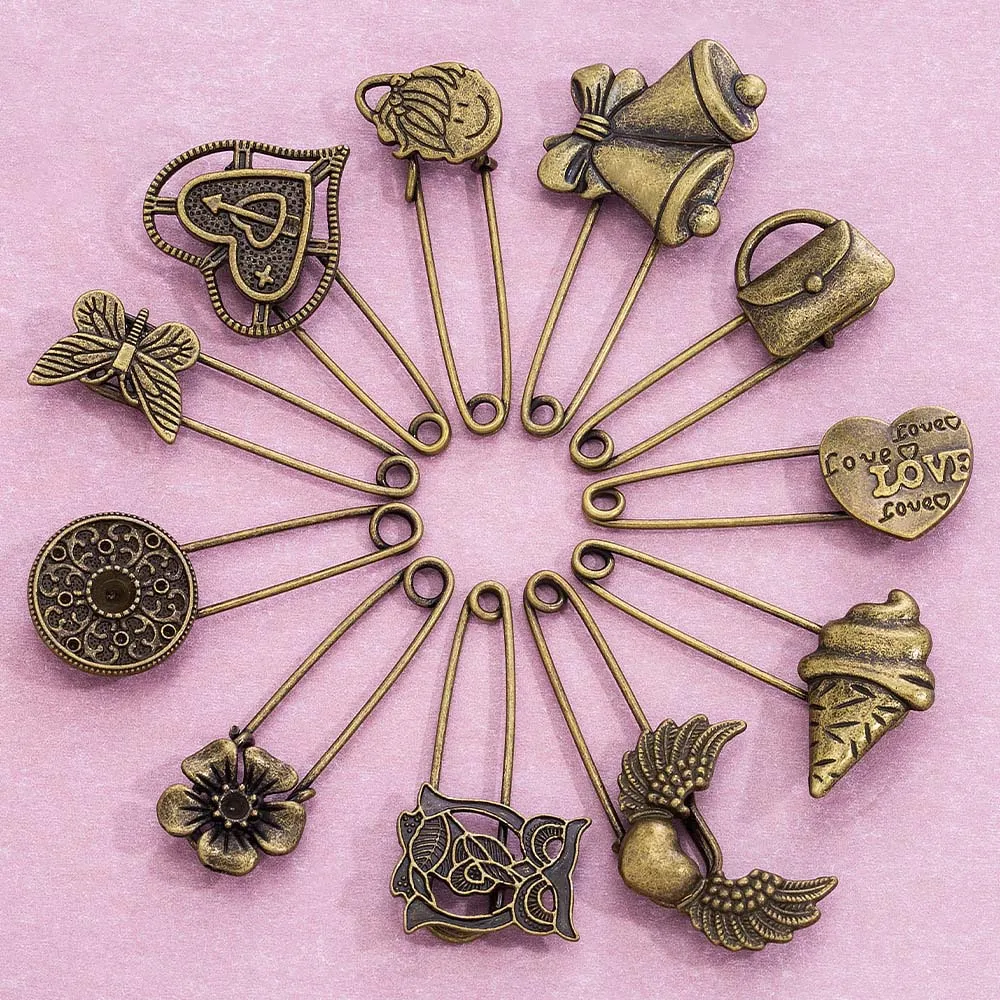 

Аксессуары своими руками высокого качества, включая булавки, аксессуары в форме совы в форме сердца и булавки для украшения одежды.