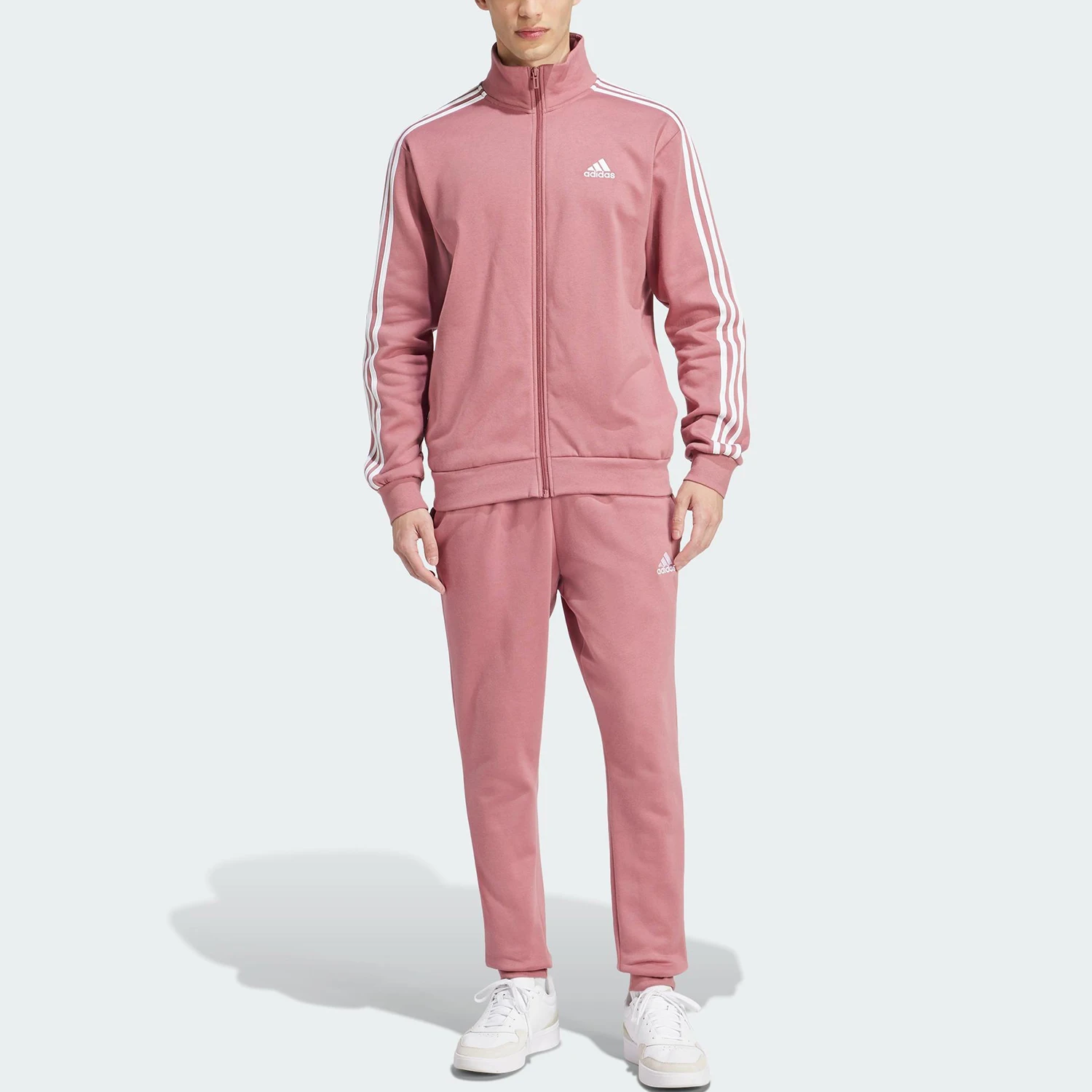 

Оригинальный комплект Adidas весенней коллекции 2026 года для мужчин и женщин с воротником-стойкой и вышивкой, модель IY6661