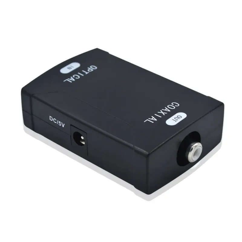 디지털 동축 RCA-광학 TOSlink SPDIF 디지털 오디오 변환기 어댑터, 돌비 AC-3, 돌비 5.1, DTS 사운드 지지대