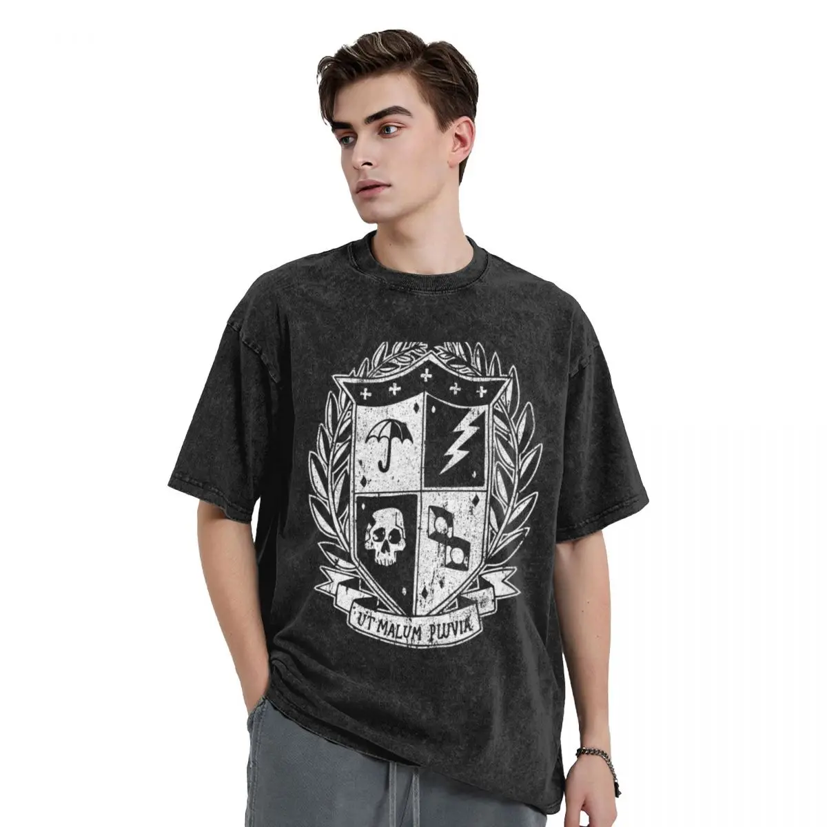 

Umbrella Academy Crest T-Shirt rapper graphic tees plus size tops oversized mens t shirts casual stylish