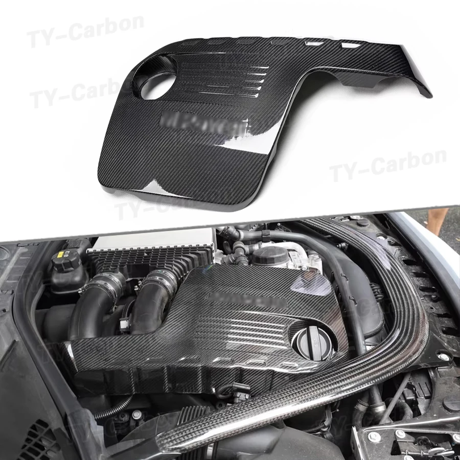 Image of Hochwertige Kohlefaser-Motorabdeckung Motorhaube Schutzabdeckung für BMW F80 M3 F82 F83 M4 F87 M2C Auto-Zubehör