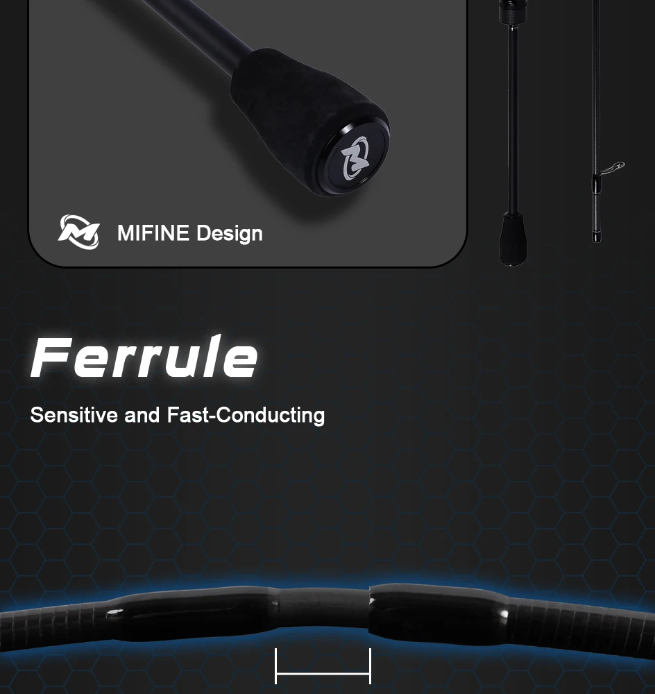 MIFINE MICROBITE Ajing Angeln Spinnrute Köder 2g/3g/5g/8g/10g Salzwasser Süßwasser Licht Felsen Angeln Schnelle Aktion Fuji Ring – Detail 10