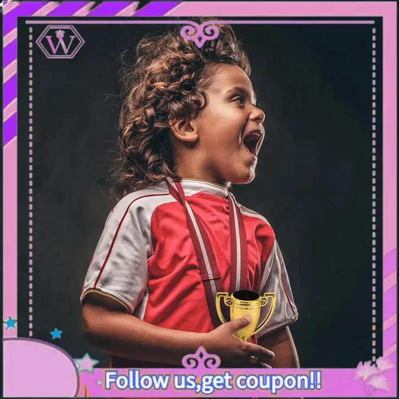 

Upgraded 40PCS Mini Plastic Gold Cups Trophies For Party Children Early Learning Toys Prizes Children's Holiday Trophy Reward