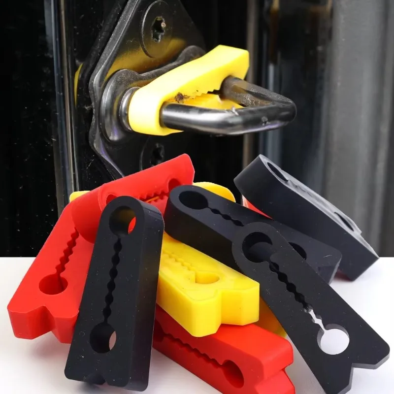 Amortecedor Universal para Fechadura de Porta de Carro, Almofada Antirruído, Vedação de Silicone Elástico, Acessórios para Amortecimento de Fechamento de Portas Automotivas