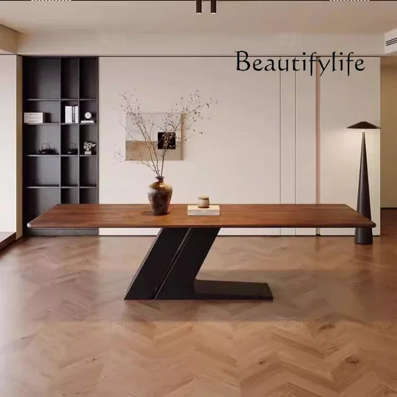 

C W Asthetic Designer Executive Desk Wood Modern Chair Office Computer Table Writing Black Conference Escritorio Home Office
