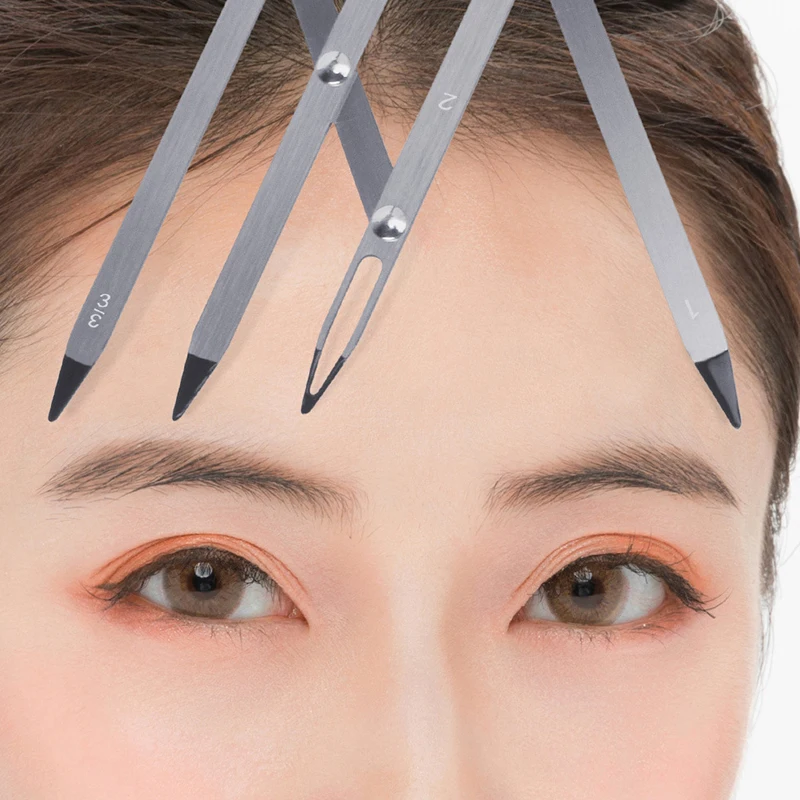 Regla para cejas divisora ​​de proporción dorada, maquillaje permanente, Microblading, equilibrio de cejas, herramienta de medición de